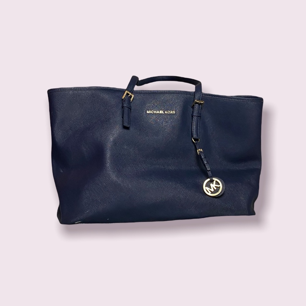 Navy Blue Michael Kors Tote